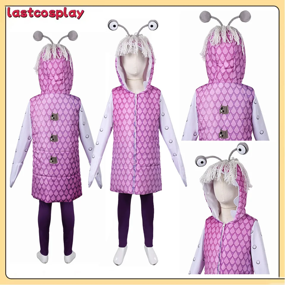 

Kids Cosplay Boo Costume Children Disguise Cartoon Monsters Roleplay Hooded Coat Pants Outfits Halloween Carnival Party Suit