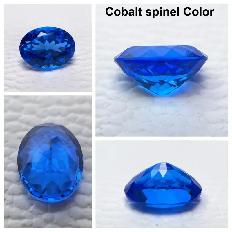 S-Lab Grown Sapphire Oval Cut Blue Color Gems High Quality Low Cost For Jewelry Setting&Custom Design Selectable  Certificate
