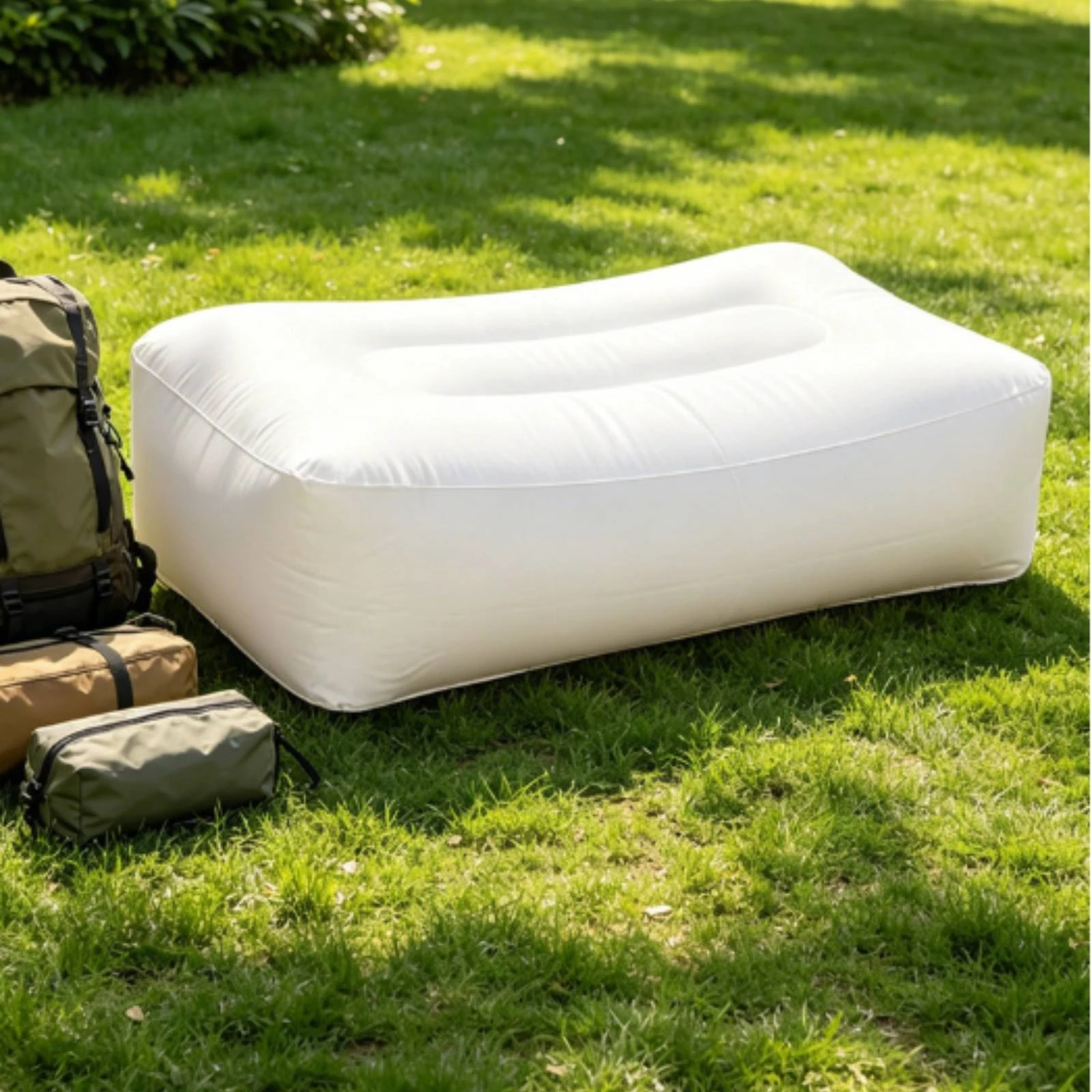 Inflatable Seat Cushion Waterproof Inflatable Cushion Thickened Long-Lasting for Campers, Camping, Fishing
