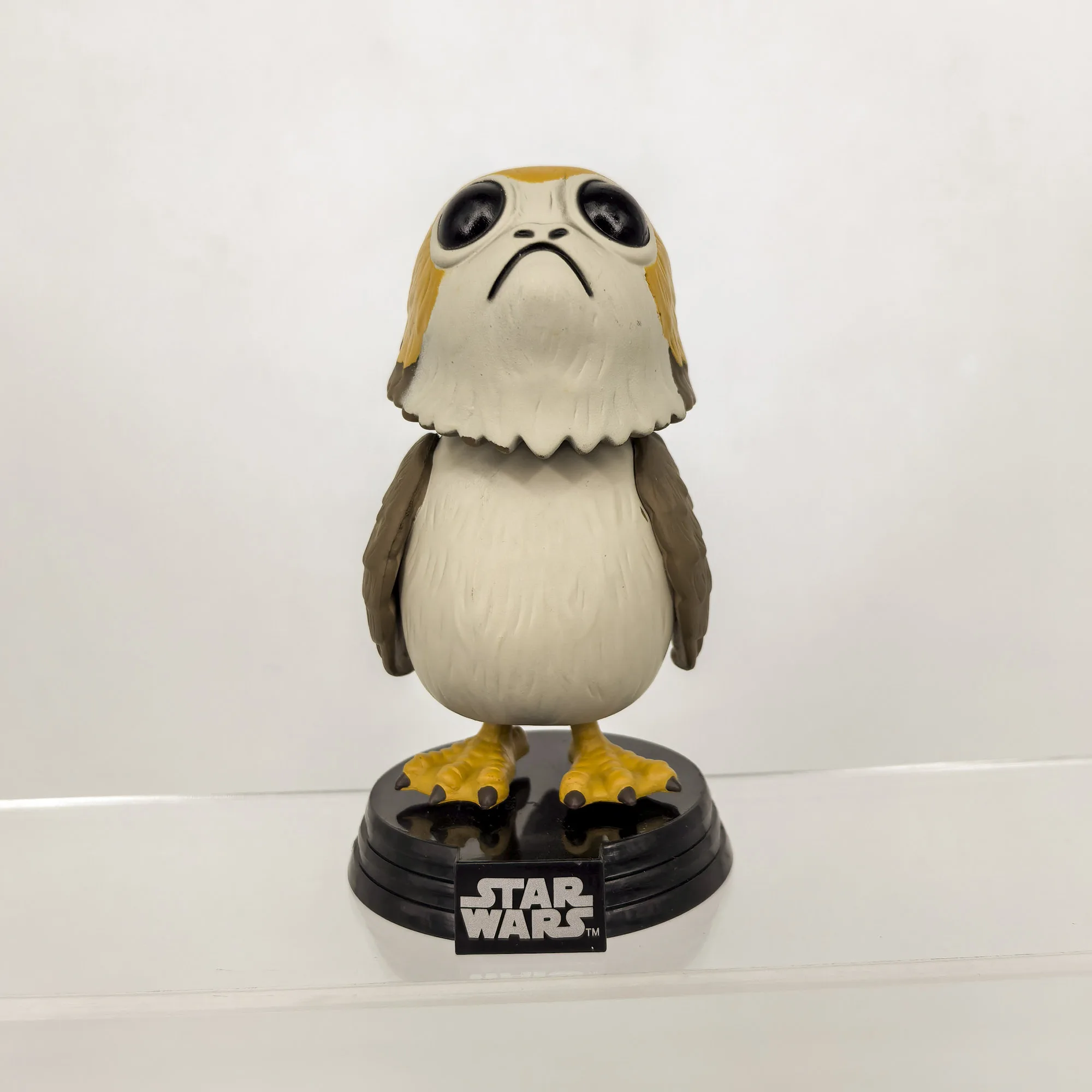 

Фильм «Звездные войны», последний джедай Порг, виниловая фигурка, экшн-фигурка с качающейся головой, модель, коллекция игрушек, настольные украшения, подарок для фанатов, взрослых