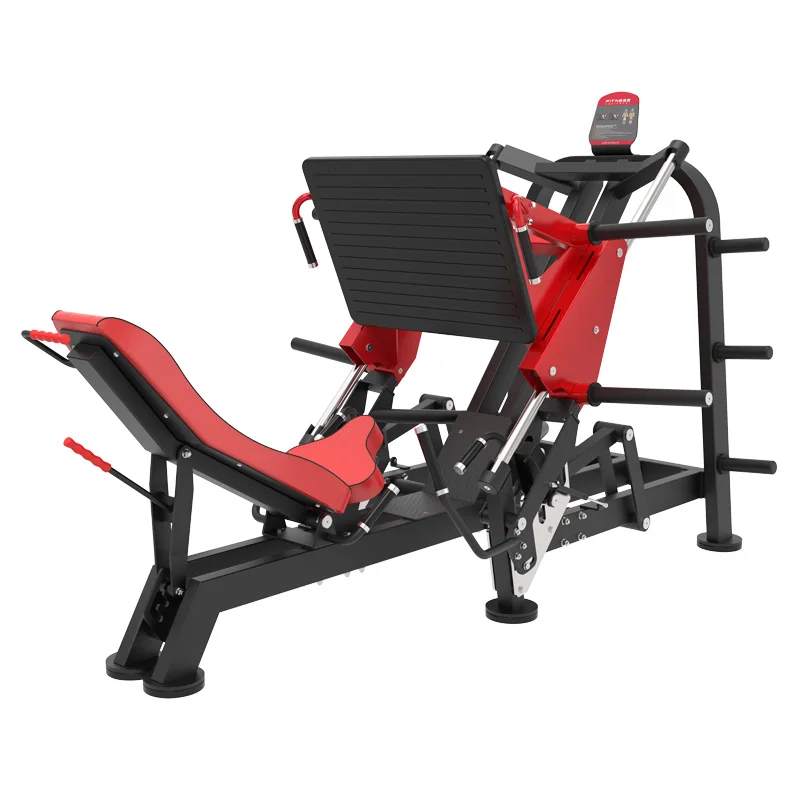 2026 Commercial Gym Fitness Equipment Plate Loaded Super Leg Press 45 Degree Dual System Machinepromote sales