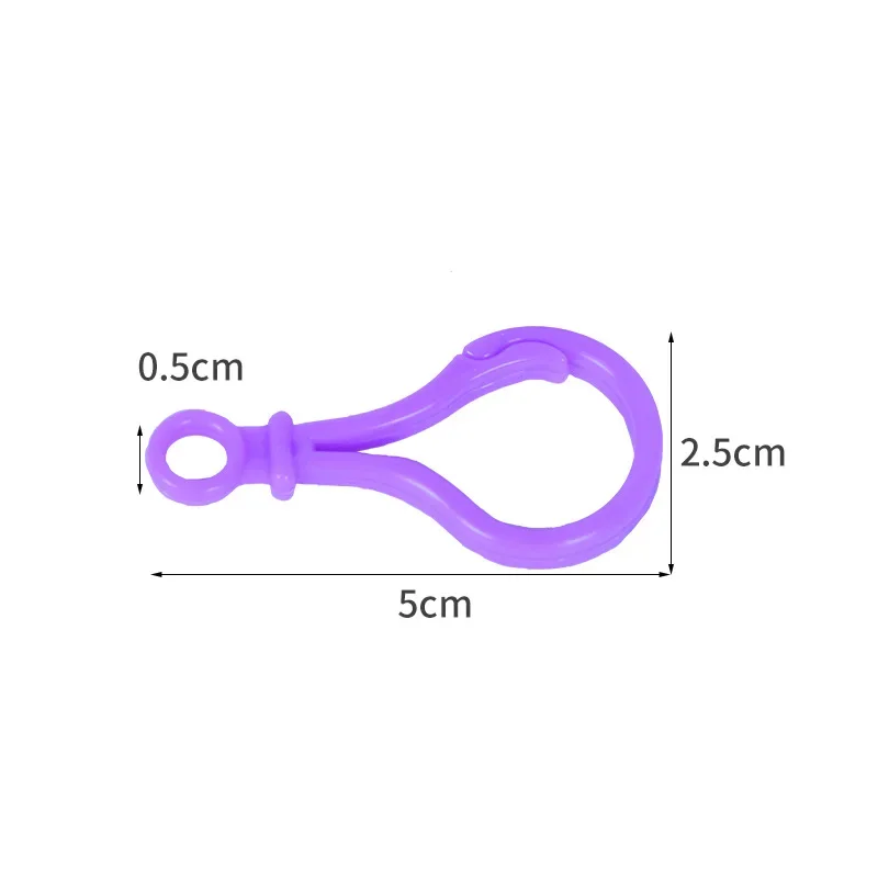 Plastic Colored Light Bulb Buckle DIY Jewelry Keychain Accessories Acrylic Candy Colored Gourd Buckle Doll Pendant Loom