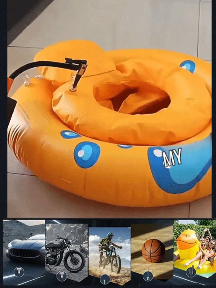 Bomba de aire eléctrica portátil para coche, Mini tesoro inflable para coche, motocicleta, baloncesto, Sensor de neumáticos, Universal
