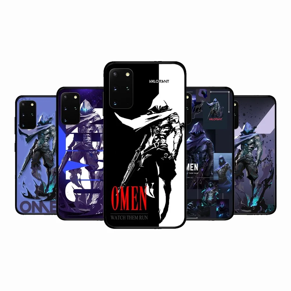 V-Valorant O-Omen Phone Case For Samsung S 9 10 20 21 22 23 30 23 24 plus lite Ultra FE S10lite Fundas