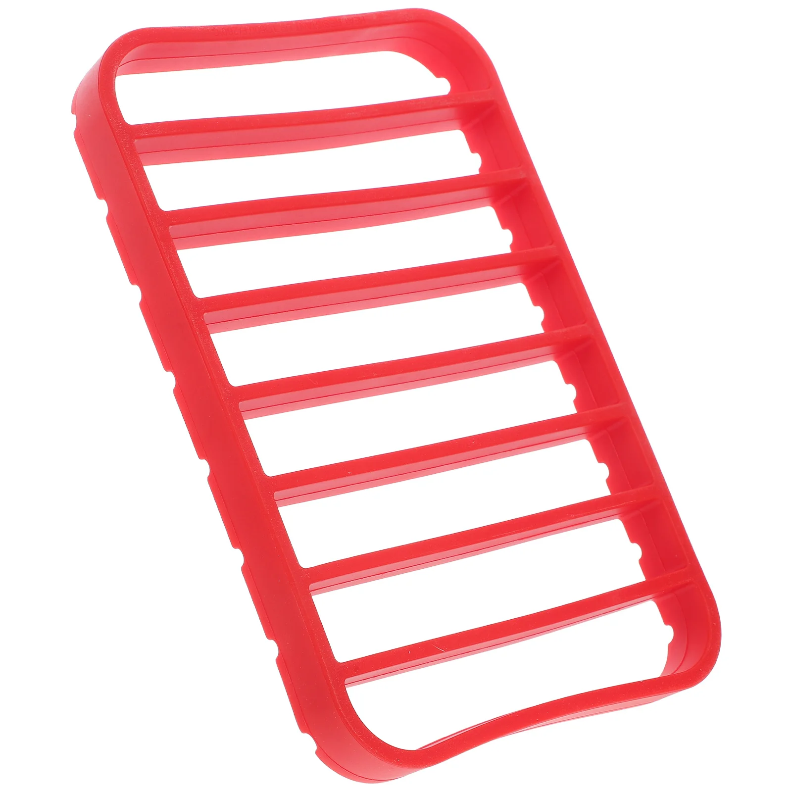 

Silicone Roasting Rack Nonstick Red 27x17.5x2.5cm Multipurpose Cooking Rack Oven Pressure Cooker Baking Cooling Trivet