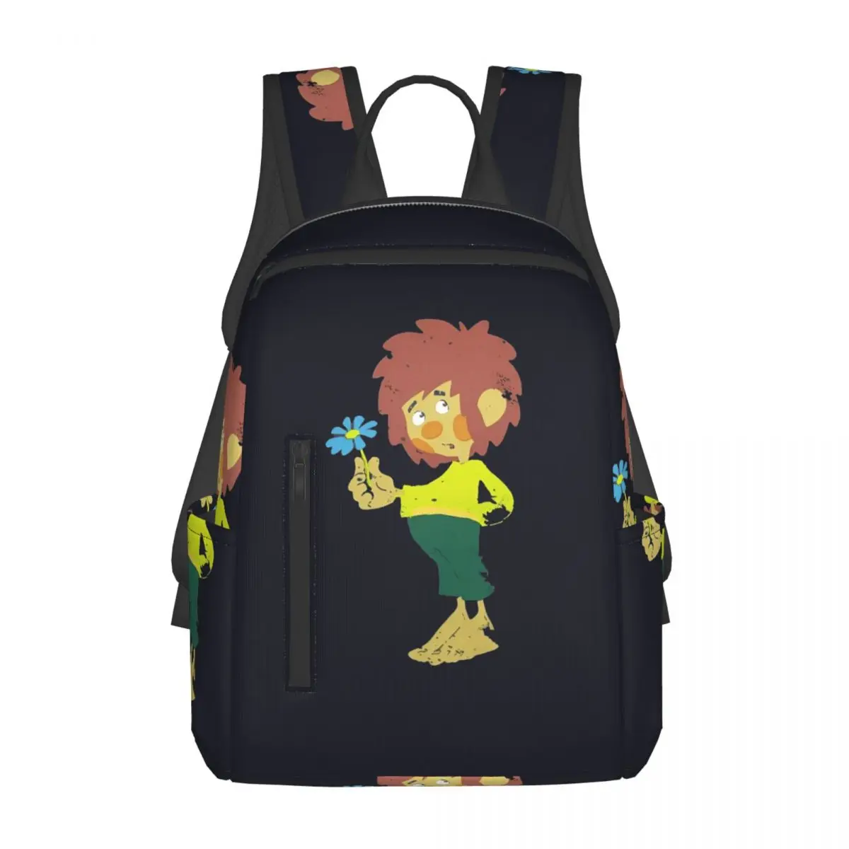 Pumuckl Blume - Figur 1983 Backpack Daypack Large Capacity Kids BookBag School Bag Shoulder Bags for Men Women