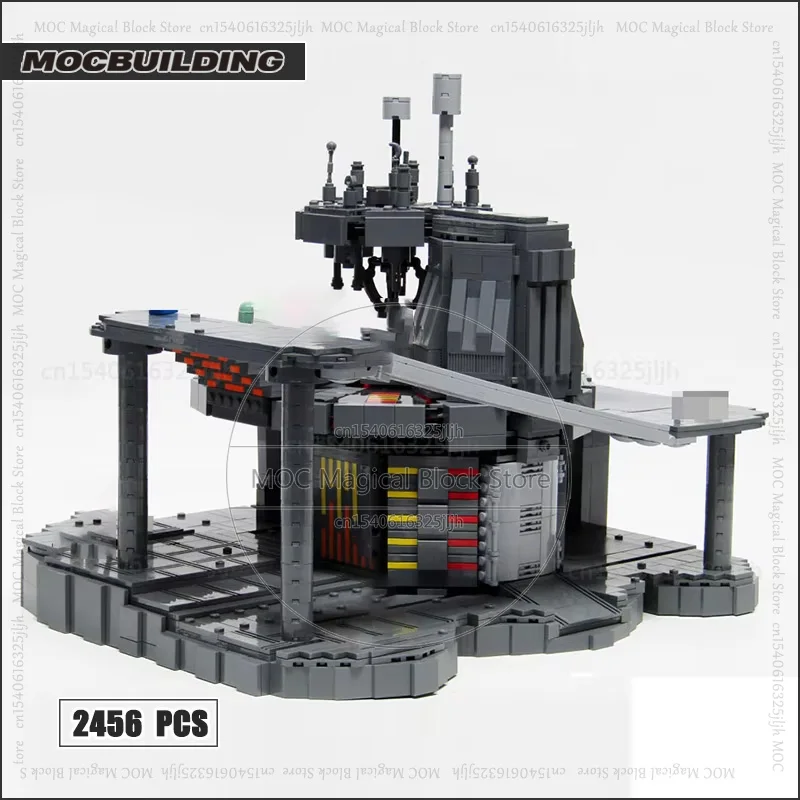 Escena de película Cloud City MOC, modelos de bloques de construcción, tecnología de arquitectura Diorama, colección de ladrillos, juguetes de exhibición, regalos de navidad
