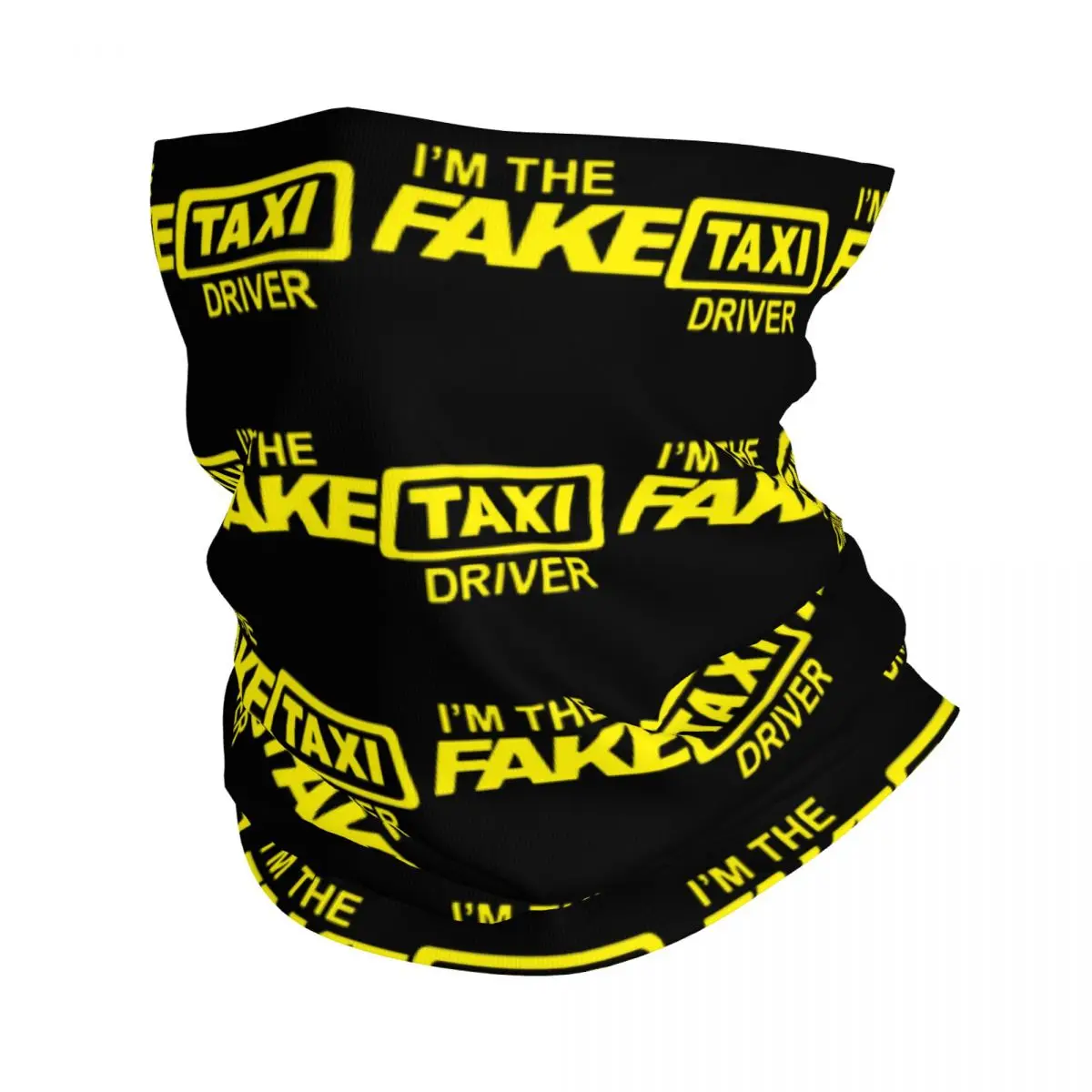 Pañuelo de Taxi falso para hombre y mujer, mascarilla estampada, bufanda cálida, senderismo, pesca, todas las estaciones