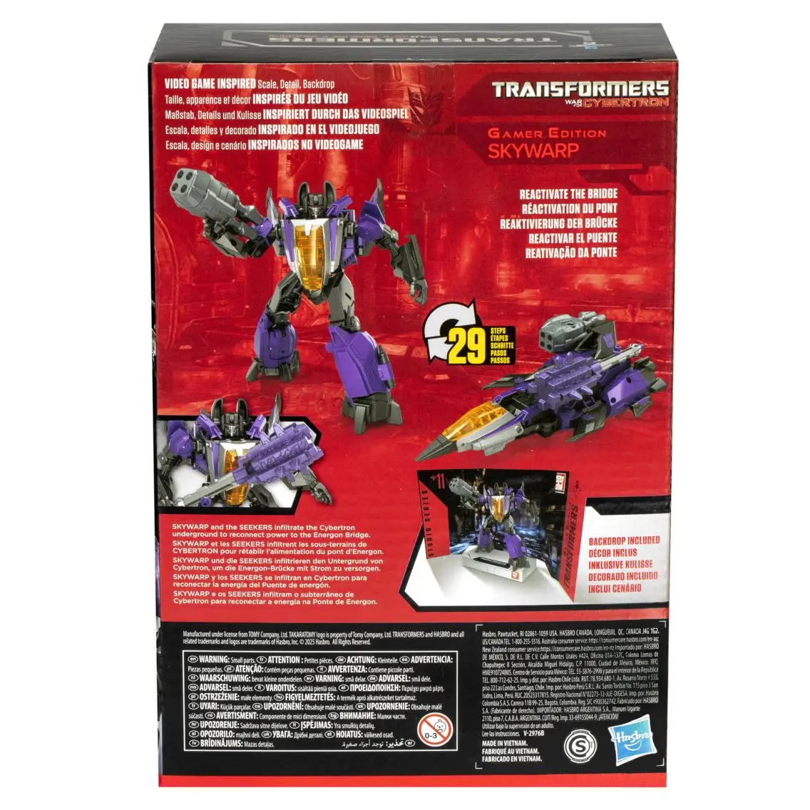 Hasbro Transformers Studio Series: Voyager Class Transformers: War for Cybertron 11 Skywarp Action Figures Christmas Gift