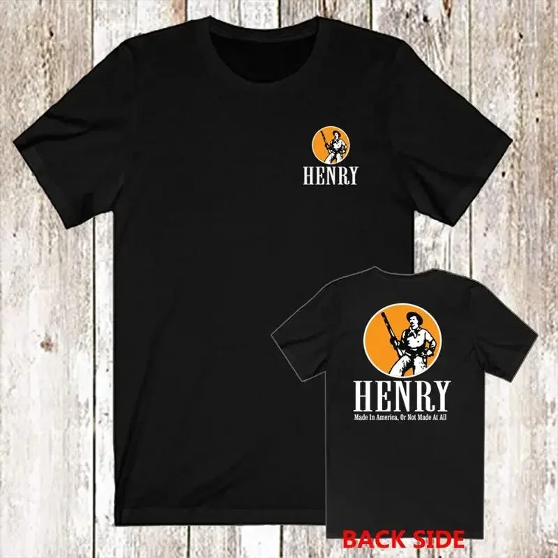 Henry Repeating Arms Guns Firearms Men s Black T Shirt Size S 5XL