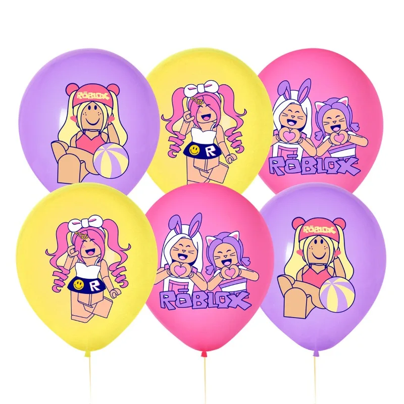

30pcs/set Roblox 12 Inches Balloons Cartoon Birthday Party Decoration Virtual World Happy Birthday Party Gift Toys