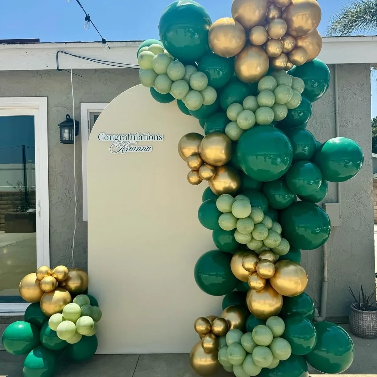 101Pcs Green Gold Latex Balloo - Baby Nursery Jungle Theme recension och pris