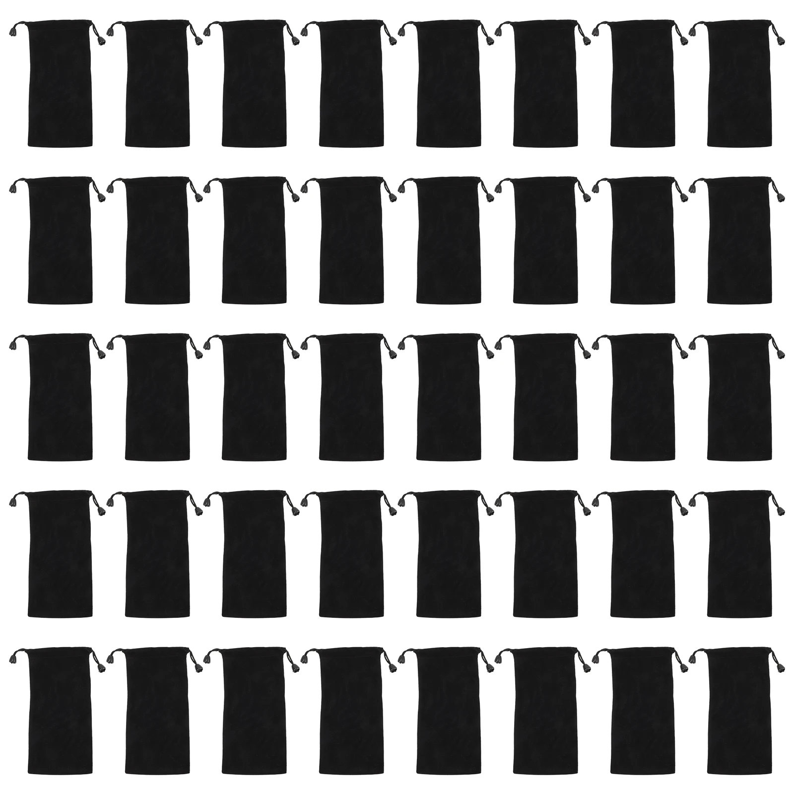 

40 pcs Velvet Sunglasses Bag Eyeglasses Pouch Women Cases Drawstring Soft Lightweight Dust Proof Storage Solution Flannel