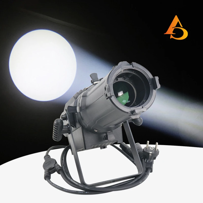 Imagem -02 - Mini Holofote Dmx com Zoom Variável Perfil Surface Studio Gobo Dmx Led Elipsoidal Leko para Show de Luzes dj Club 100w