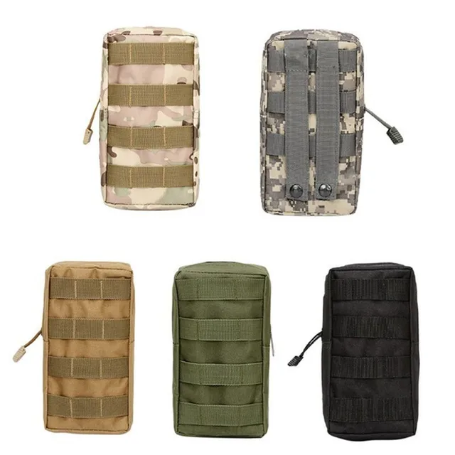 Taktyczna torba outdoorowa Oxford EDC Molle na narzędzia, zapinana na zamek, na pas, wytrzymała, kamuflażowa, do polowania, pieszych wędrówek i sportów.