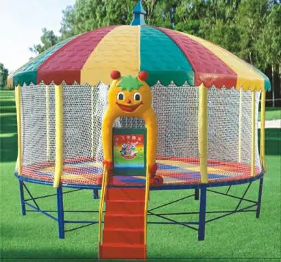 

Wholesale Kids Round Indoor Trampoline Bed Outdoor Trampoline with Roof for Sale