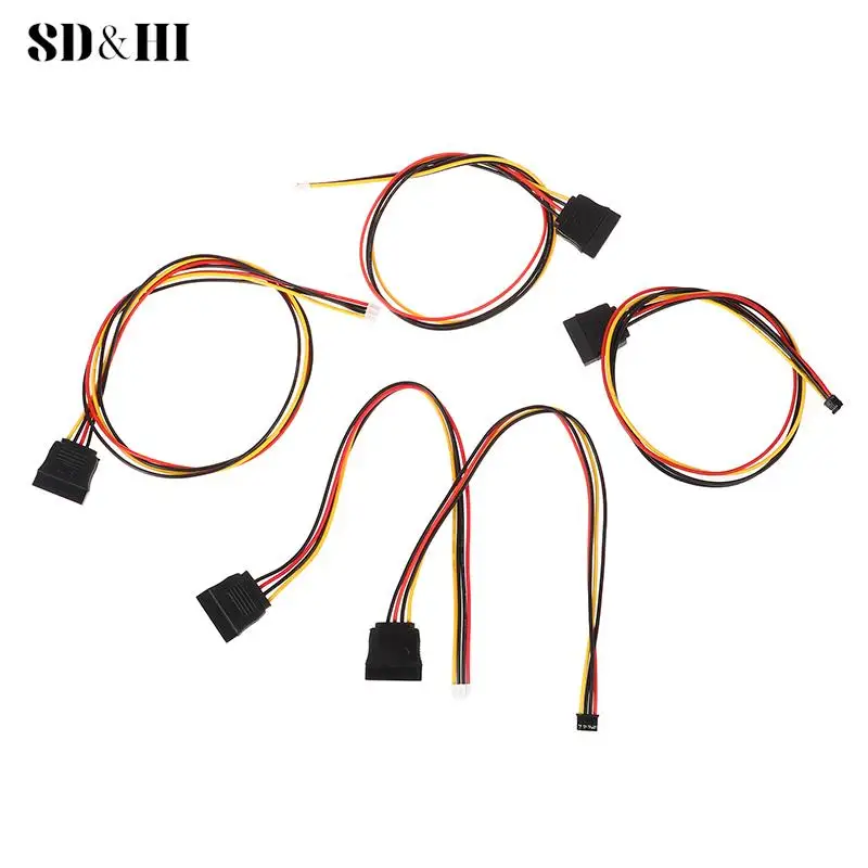 PH 2.0mm 4Pin Small Type To 15Pin HDD SATA Power Supply Cable Cord 20AWG Wire For Industrial All-in-one HD Mini 5V 12V