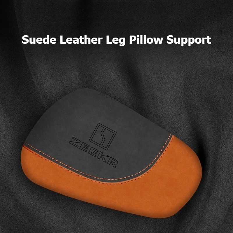 For Geely Zeekr 7X 001 X 007 Mix 009 Car Knee Rest Pad Suede Leather Leg Pillow Support Relieve Fatigue Interior Car Accessories