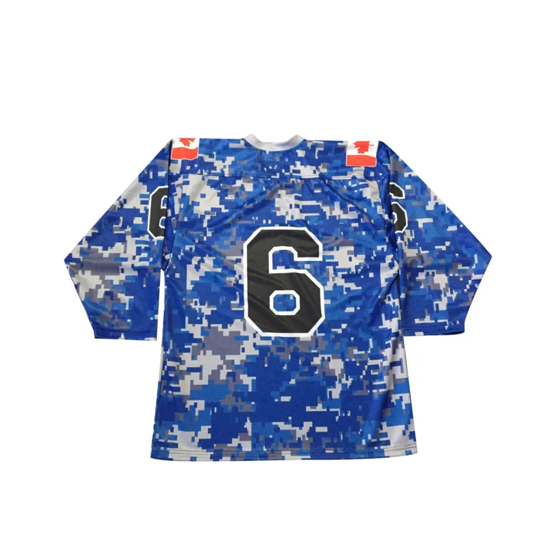 Oversized customized Sublimated Camo ice hockey jersey