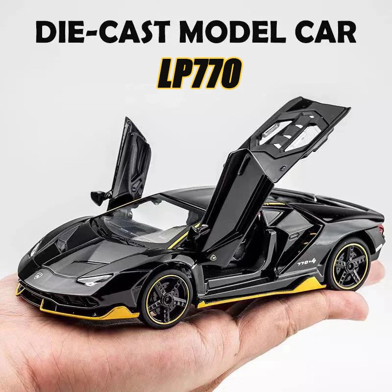 1:32 Simulation Cars Toys Lambor LP770 Diecasts Toy Vehicles Model Alloy Autos Christmas Gift for Boys Kids Car Decoration