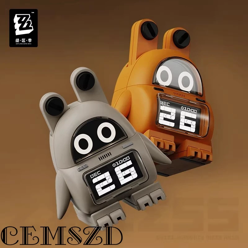 

[Genuine] Game Zenless Zone Zero BangBoo Calendar Alarm Clock Anime Desktop Ornament Cartoon Accessories Props Halloween Gifts