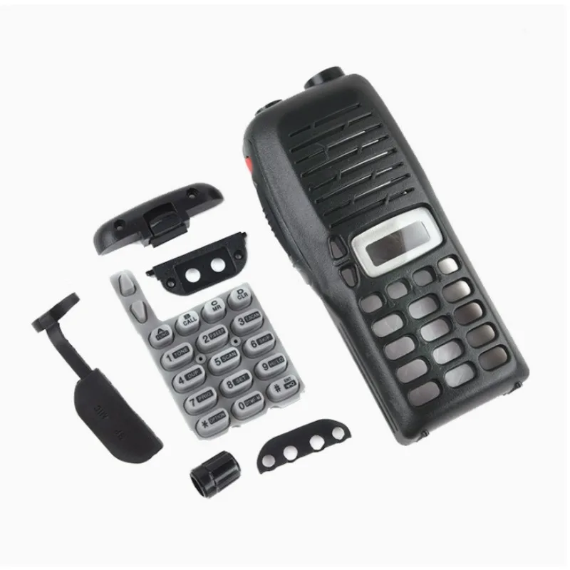 Set Front Housing Cover Case Shell with Keypad and Knobs for ICOM Walkie Talkie IC-V8 ICV8 Radio Accessories Repair Kits
