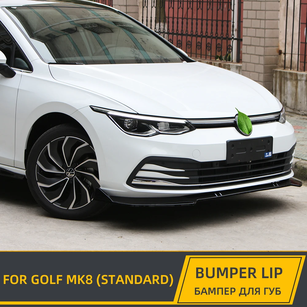 

For Volkswagen VW Golf 8 MK8 Standard Car Front Bumper Splitter Lip Chin Spoiler Body Kit Diffuser Protector Exterior Accessorie