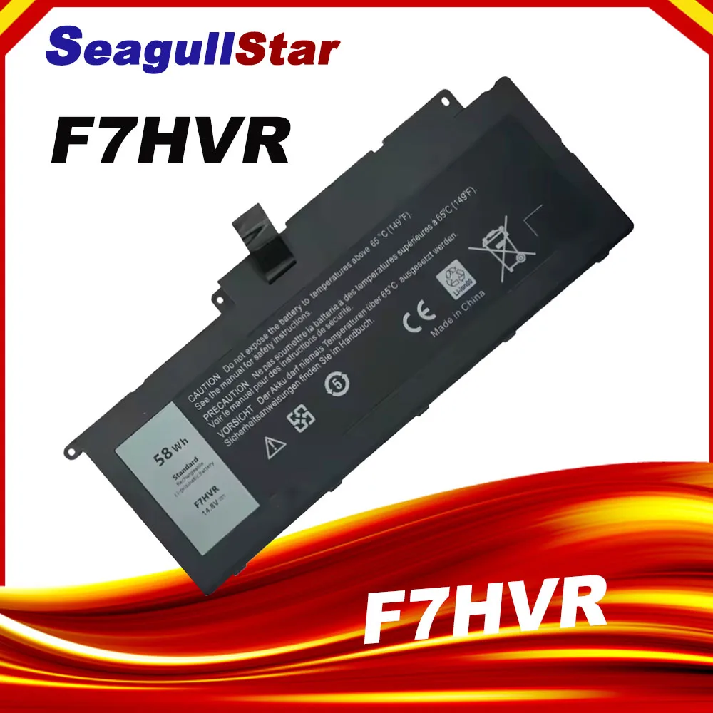 F7HVR Laptop Battery Replacement for Dell Inspiron 17 7737 15 7537 Series G4YJM 062VNH T2T3J Y1FGD