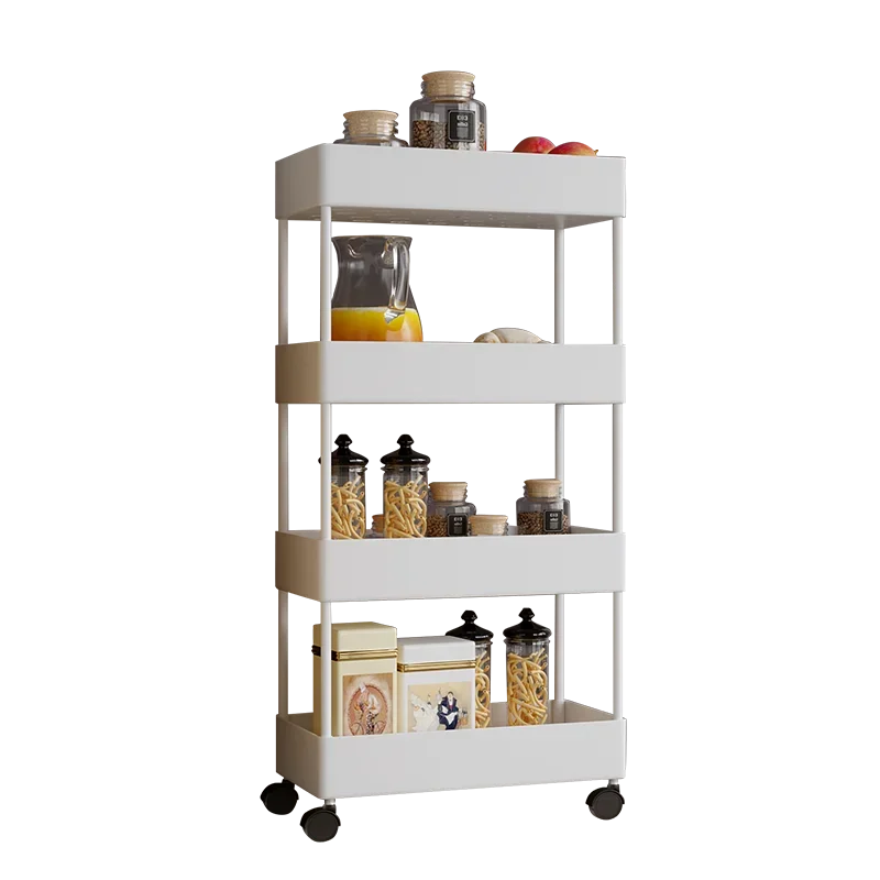 

Trolley storage rack kitchen floor-standing multi-layer movable bathroom toilet rack bedroom snack storage