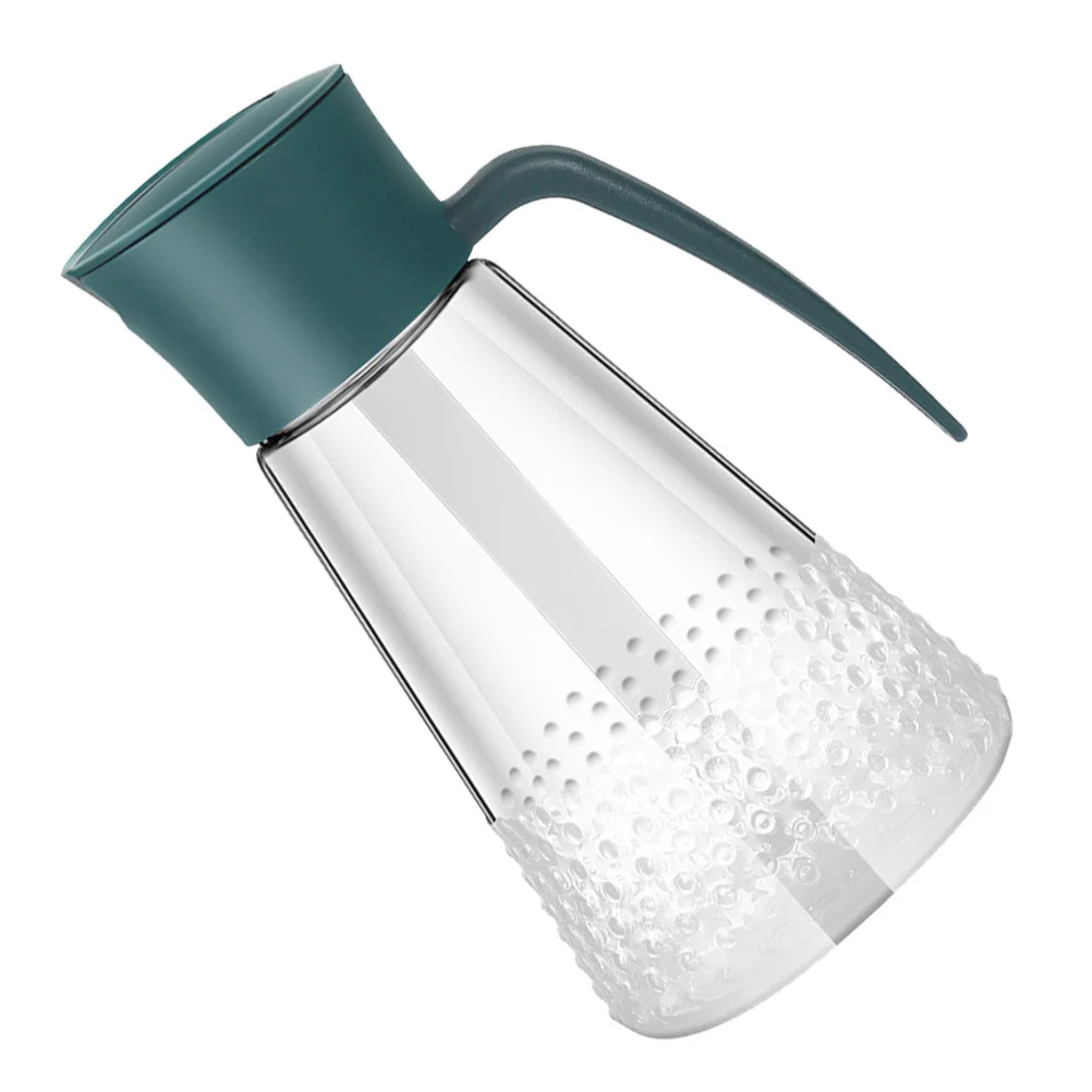 

1Pcs 630Ml Anti-Leak Oil Bottle with Automatic Open Close Function Heavy Duty Glass Kitchen Oil Pot for Restaurant Bar Use