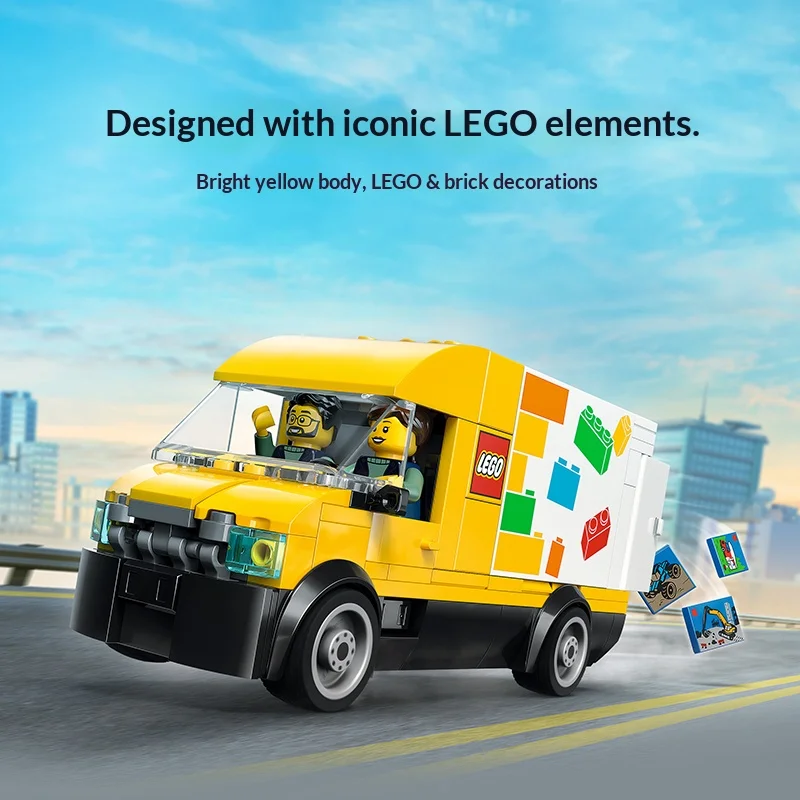 Lego City Serie 60500 Lego ®   Furgoneta de transporte, niños y niñas, juguetes de bloques de construcción para niños, regalos