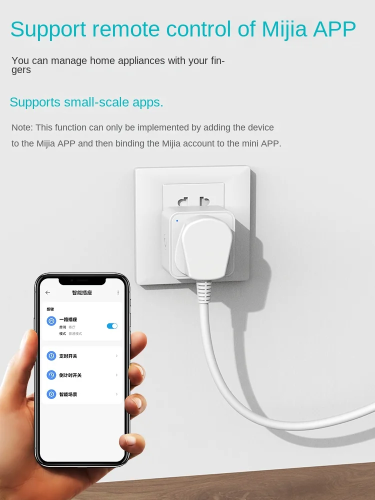 Soquete inteligente Mesh para Mijia Timer, Bluetooth Timer