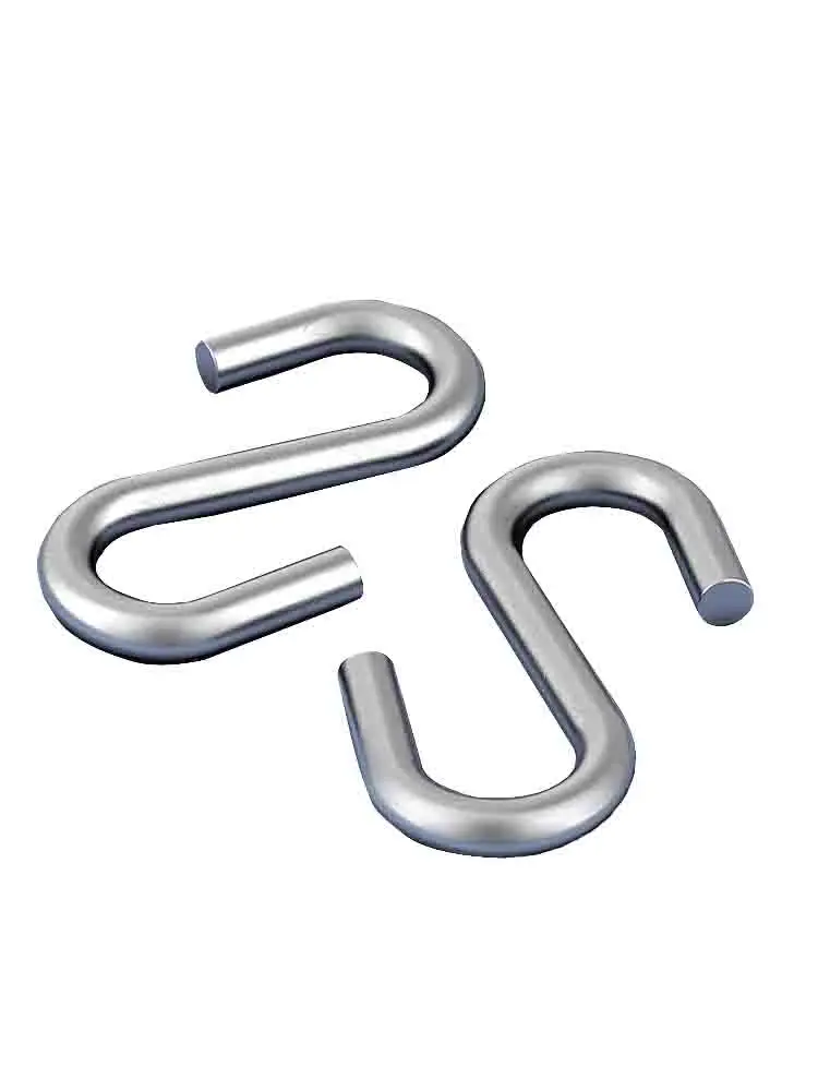 304 Stainless Steel S-Shaped Kitchen Wall Hook Dormitory Clothes Hanger Durable Storage Organizer for Home