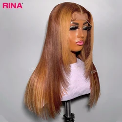 13x4 Lace Front Wig Honey Blonde Human Hair Straight Lace Front Wigs Brazilian Honey Blonde Colored 13x4 Frontal Wig For Women