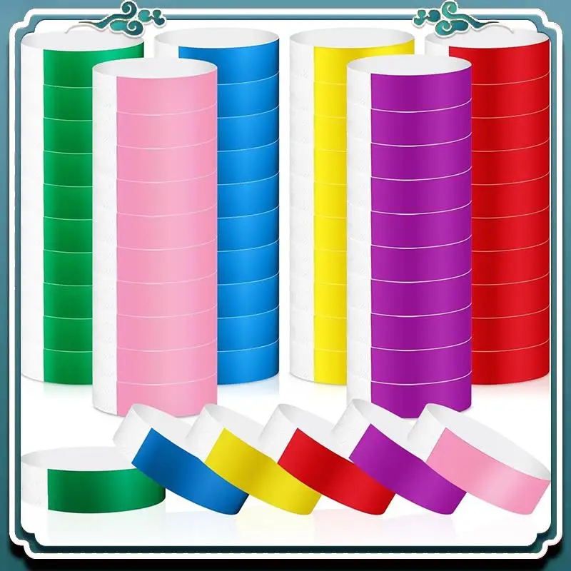Easy To Use 1200 Paper Wristband For Event Wristband Waterproof Identification Wristbandlightweight Adhesive Wristband
