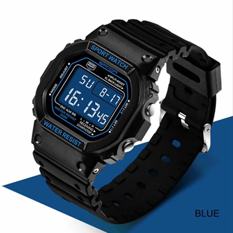 Professional Sports Watch Men Women 5Bar Waterproof Military Watches Shock Men's Analog Digital Watch