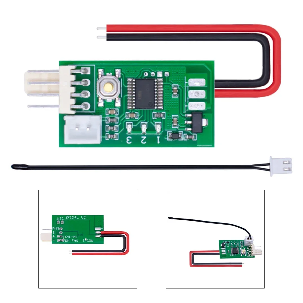 VHM-802 12V PWM PC Fan Temperature Control Speed Controller Governor Module Semiconductor 4-wire Speed Regulator