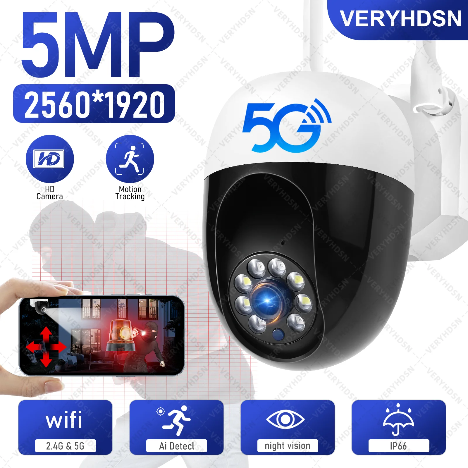 5MP Ip 5G Wifi Surv…