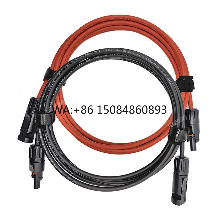 

High Voltage Black Red Pv1-f XLPE Insulation Copper Conductor PV Solar Extension Cable Solar