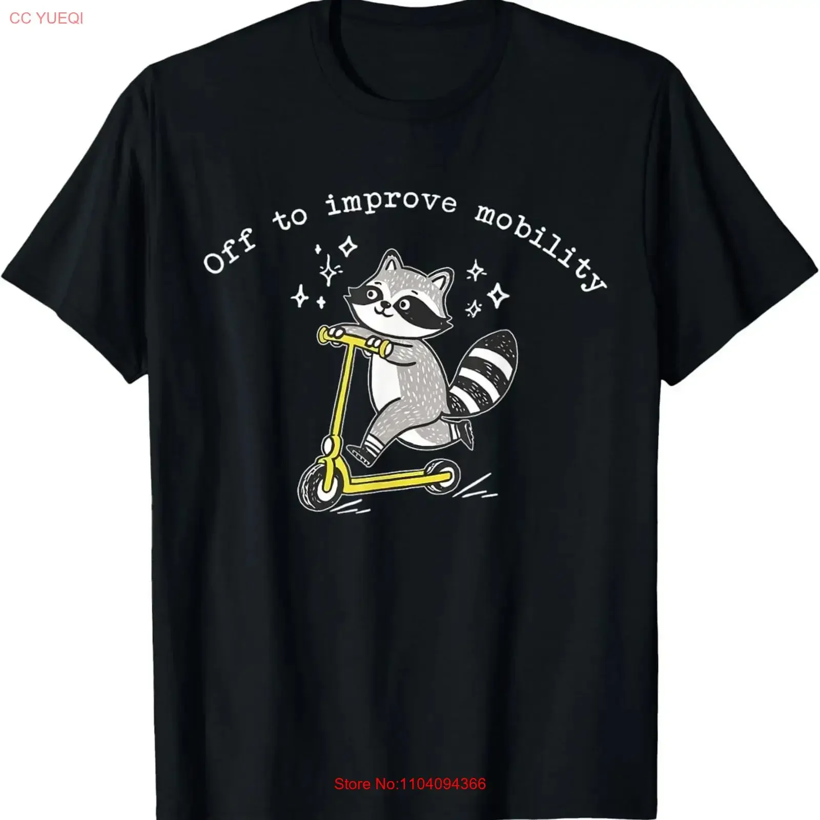 Off to Improve Mobility Funny Raccoon PT Physical Therapist T Shirt vintage Washed fashion homme Versatile streetwear Slightly