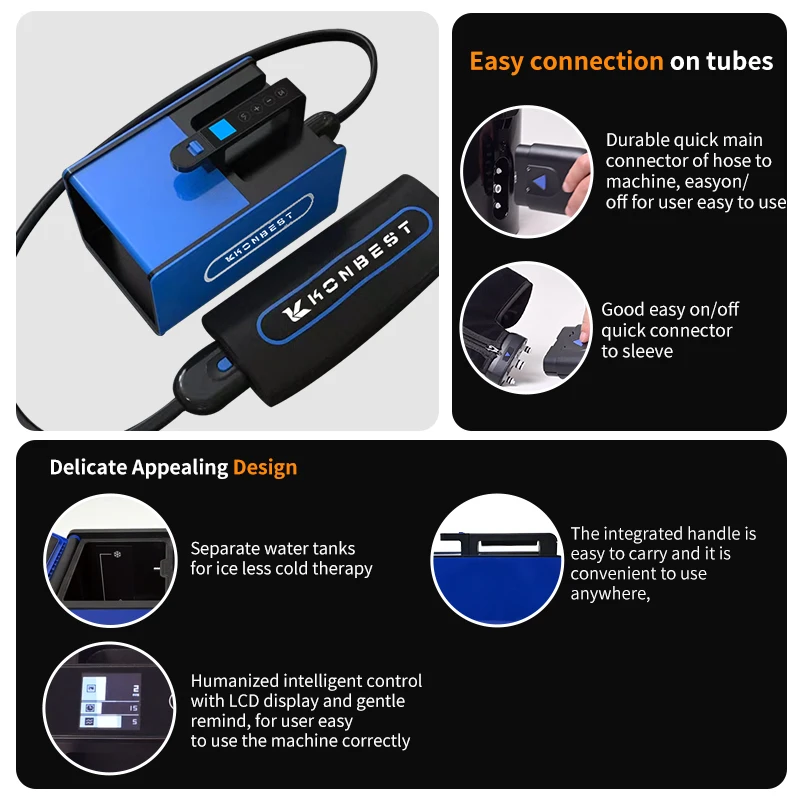 ZJW STLF High Quality Customized Wholesale Cryo Ice Water Cold Therapy Machine Knee Physical System with Cuff for Leg and Foot