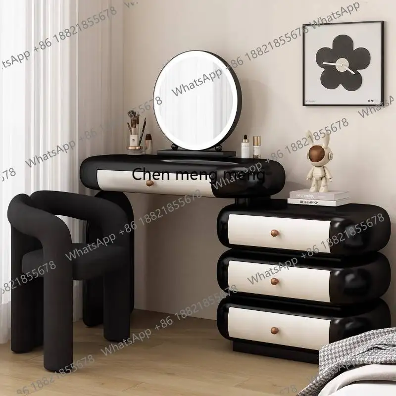 

F150Sturdy Decorations Vanity Desk Stool Luxury Cream Modern Cute White Vanity Desk Dressers Bedroom Coiffeuse Furniture For Hom