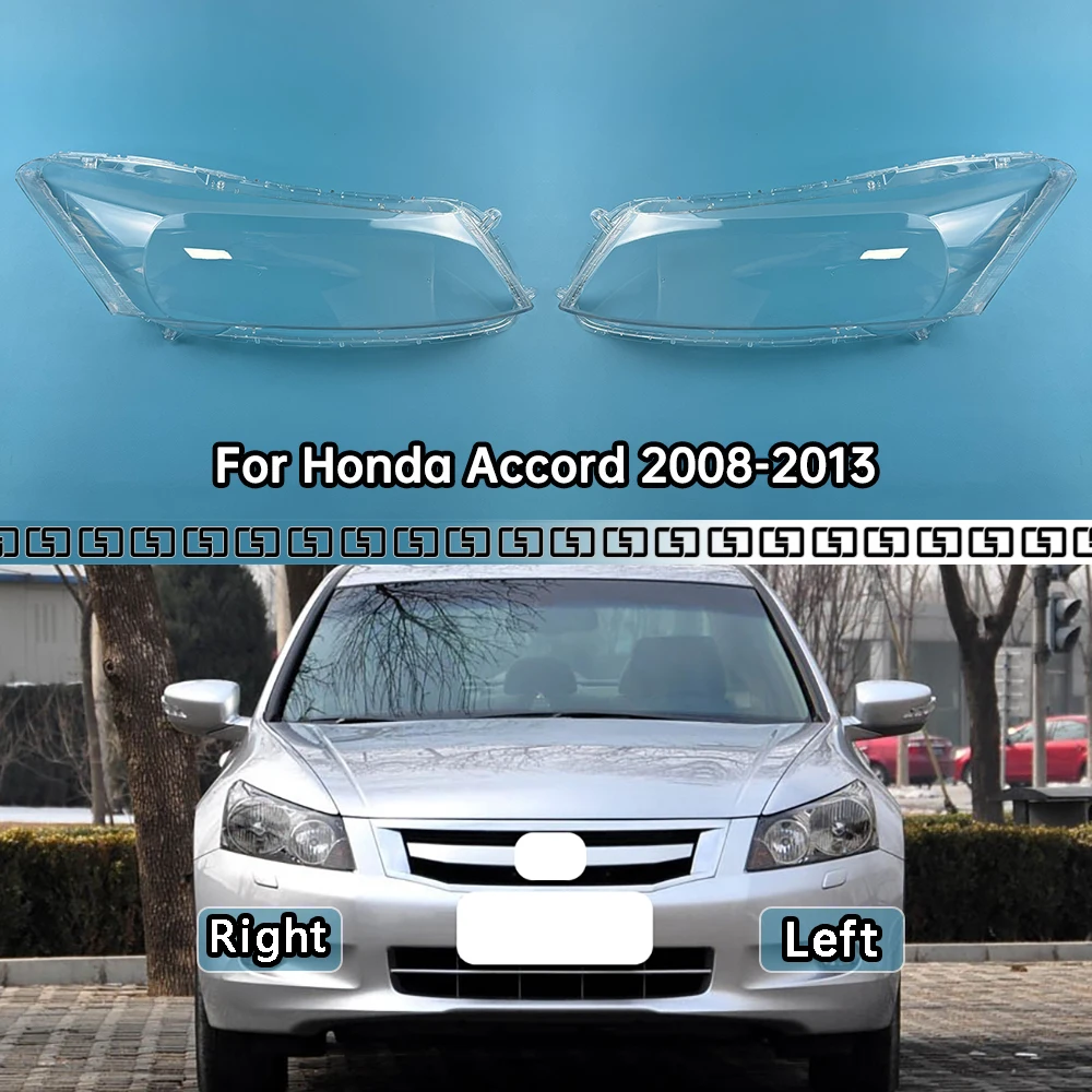 

For Honda Accord 2008-2013 Car Transparent Lampshade Head Light Lamp Cover Glasses Lamp Shade Headlight Shell Cover Lens Parts