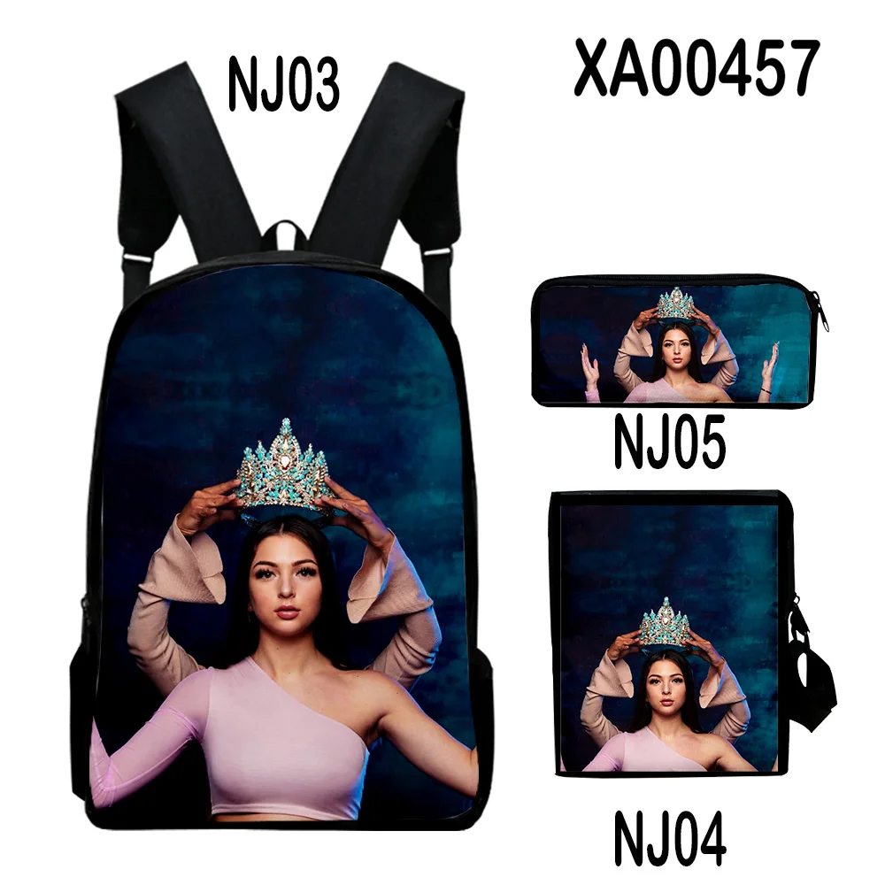 

Harajuku Youthful Pretty Eva queen 3D Print 3pcs/Set Student Travel bags Laptop Daypack Backpack Shoulder Bag Pencil Case