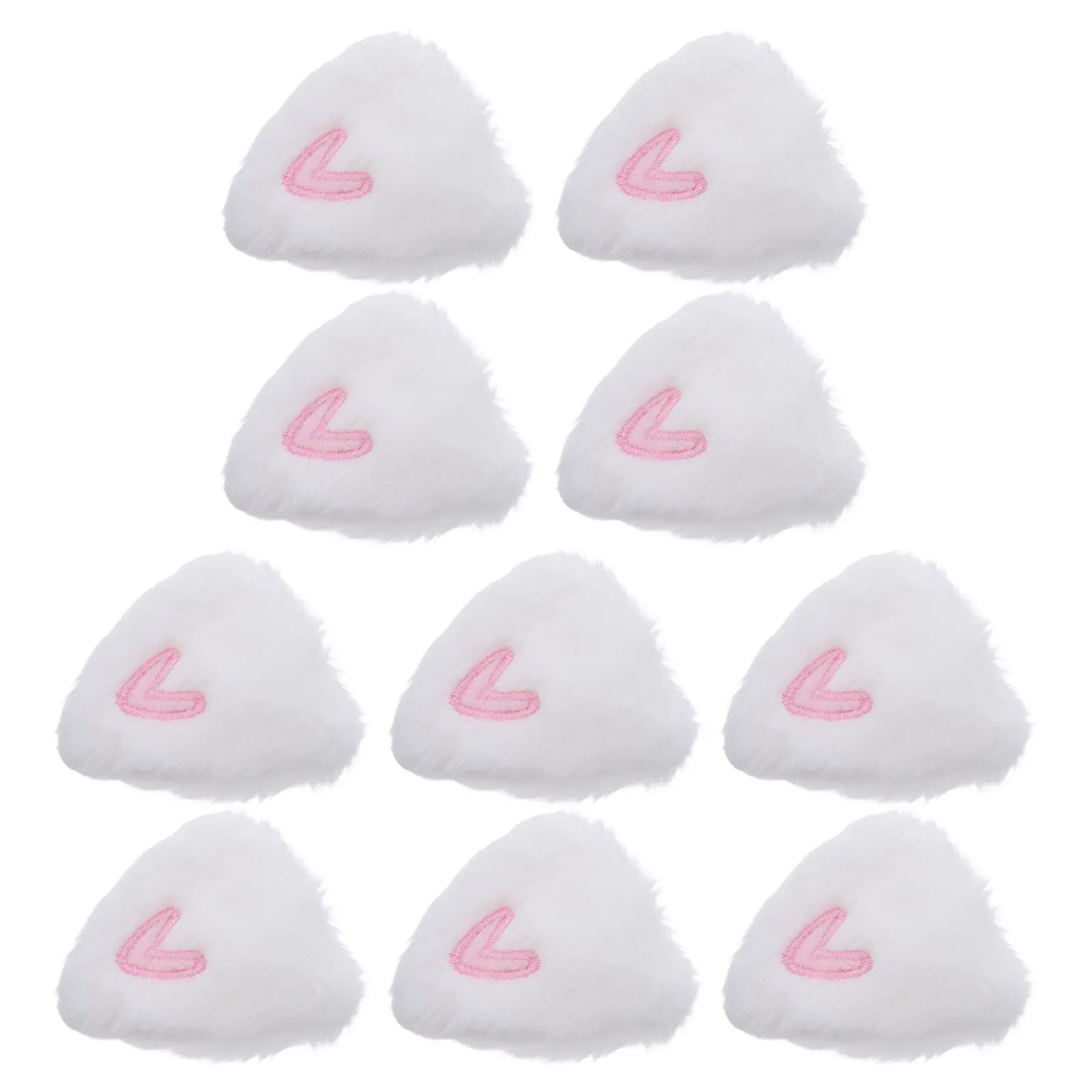 

10Pcs Bunny Ears Replacement Craft Accessories Soft Material for Stuffed Animals Headbands Hair Clips DIY Creative Use