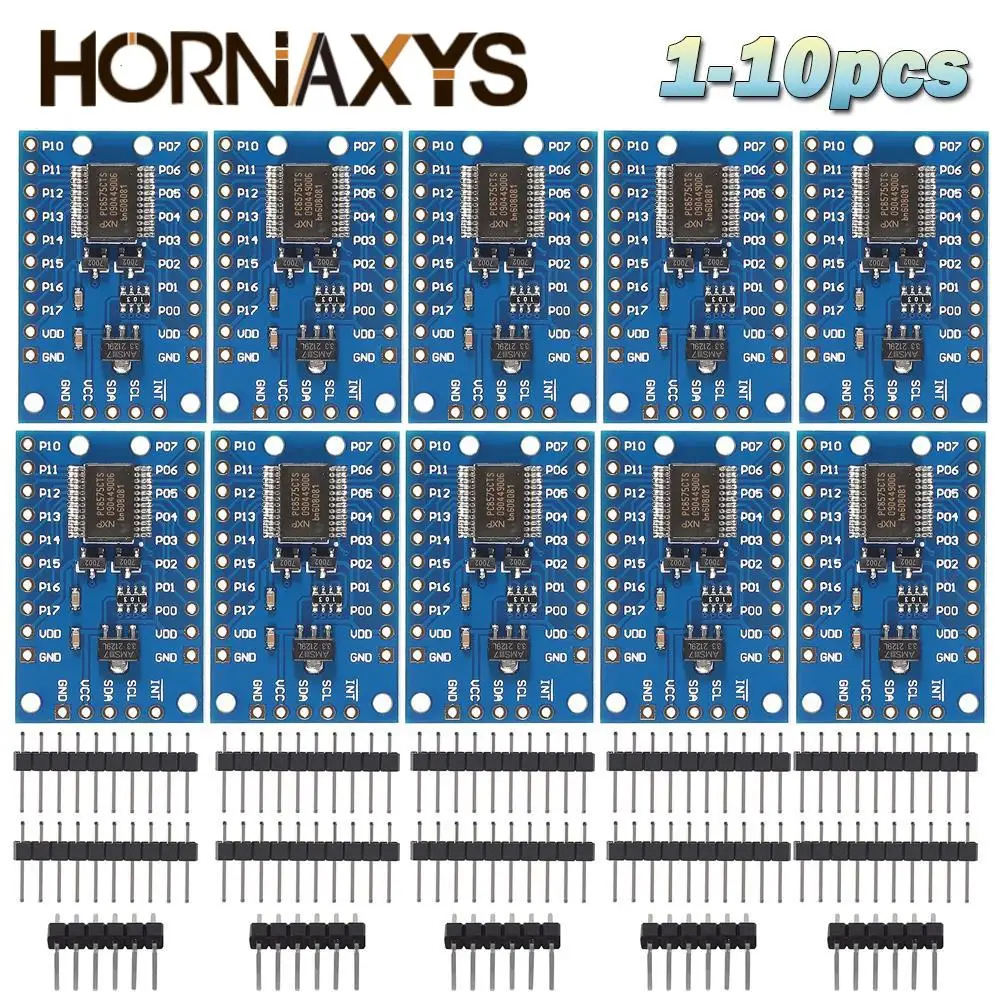 1-10pcs PCF8575 Module Expansion IO port Expander board DC 2.5-5.5V I2C communication control 16 IO ports For Arduino