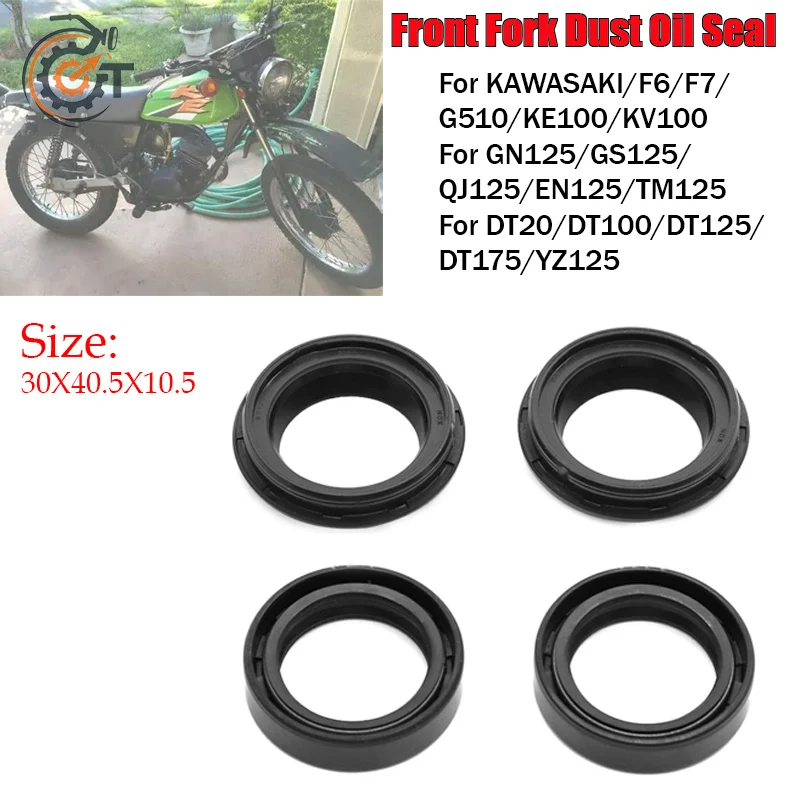 30X40.5X10.5 Fit For KAWASAKI F6 F7 G510 KE100 KV100 SUZUKI YAMAHA YZ125 Motorcycle Accessories Front Fork Oil Seal Dust Seal