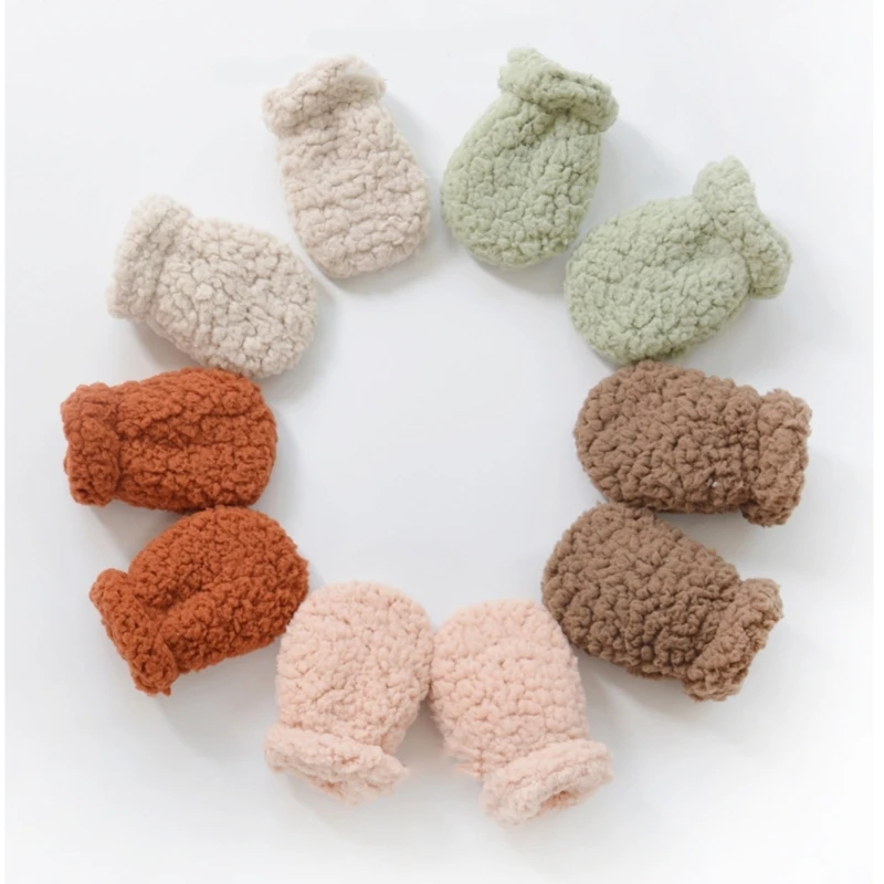 Warm Winter Mittens for Newborns Infant Anti Scratch Gloves Stylish Winter Mittens for Babies Essential for Cold Weather