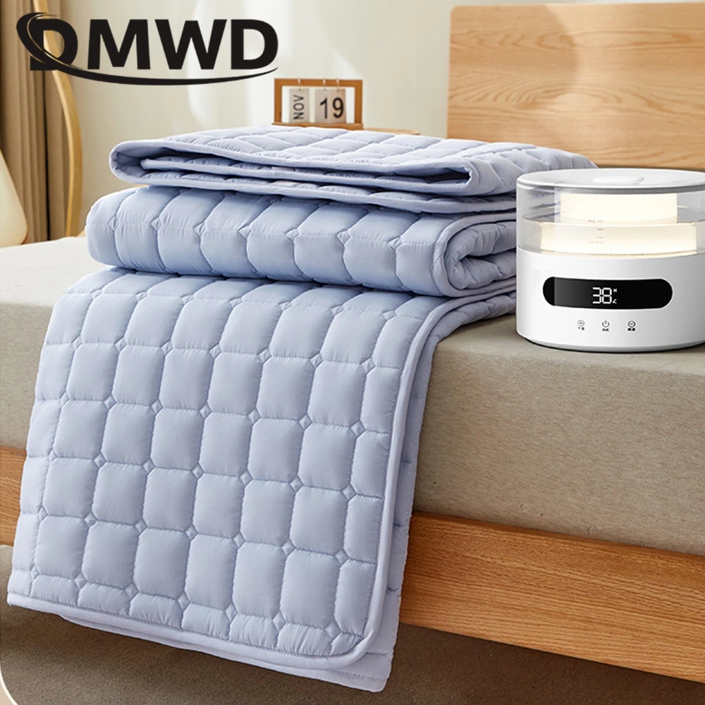 DMWD Electric Heating Mattress Water Circulation Blanket Double Person Thermostat Warmer Heating Machine Winter Heater 1.5*1.8m