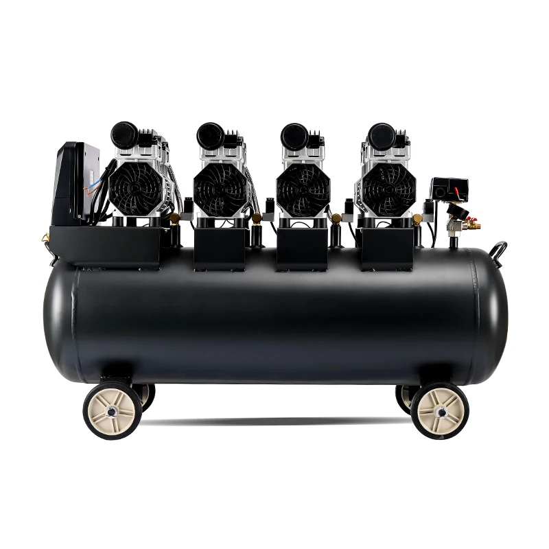 Oil Free air Compressor 120 Liter Low Noise Oil Free Silent air Compressor 120l 1440 Rpm 3200w 4.27hp 220V